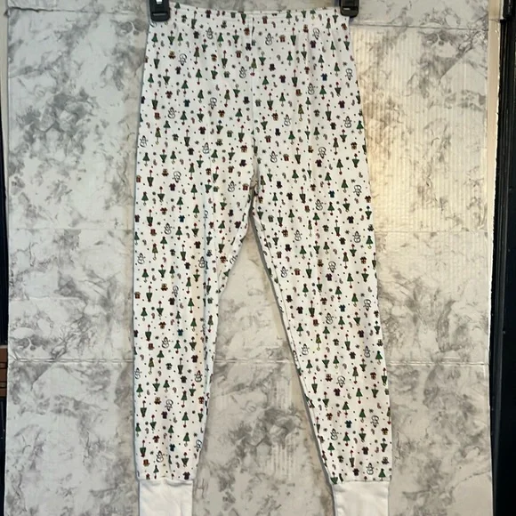 Kids Lands’ End Christmas Pajamaa Bottoms‎ Size 10 Multicolor 100% Cotton