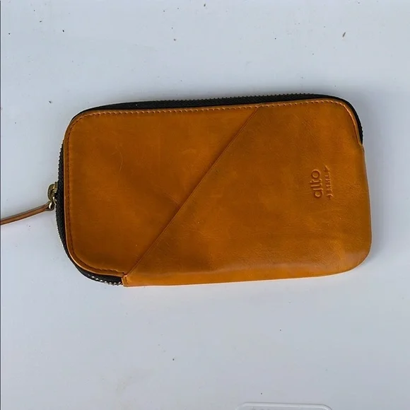 Leather Men's Wallet - Tan