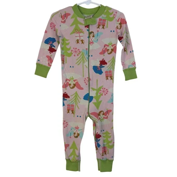 Hanna Andersson 18-24M Princess Forest Fairy Footless Pajamas Organic Cotton