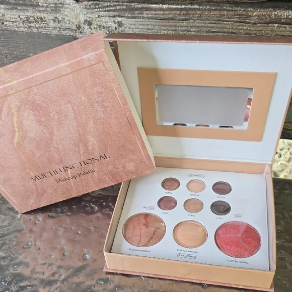 Multifunctional Makeup Palette with Mirror, NEW
