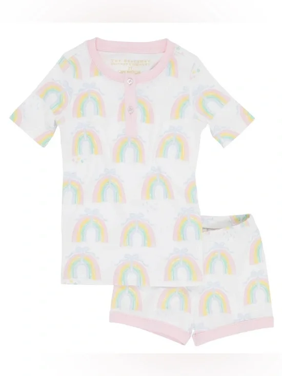 The Beaufort Bonnet Company Sara Jane’s Short Set Rainbow Pima Cotton Size 5
