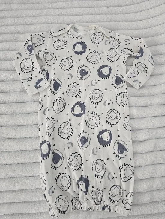 Garanimals Sheep Sleep Night Gown 3-6 Months- New Without Tags