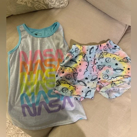 NASA Tank Top and Shorts pajama Set