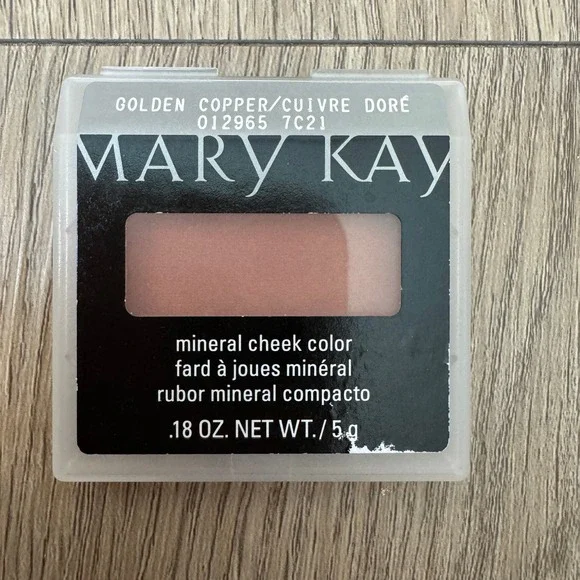 Mary Kay Mineral Cheek Color Golden Copper 012965 Shimmer Blush 0.18 oz 5g New