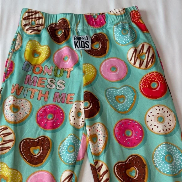Briefly Kids  Colorful Donut Print Pajama Bottoms