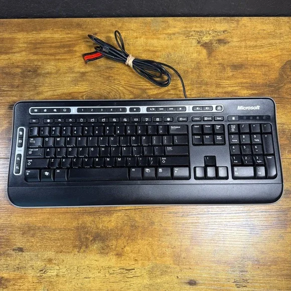 Microsoft Digital Media Keyboard 3000 1343 Black‎ Plastic Wired USB Full Size