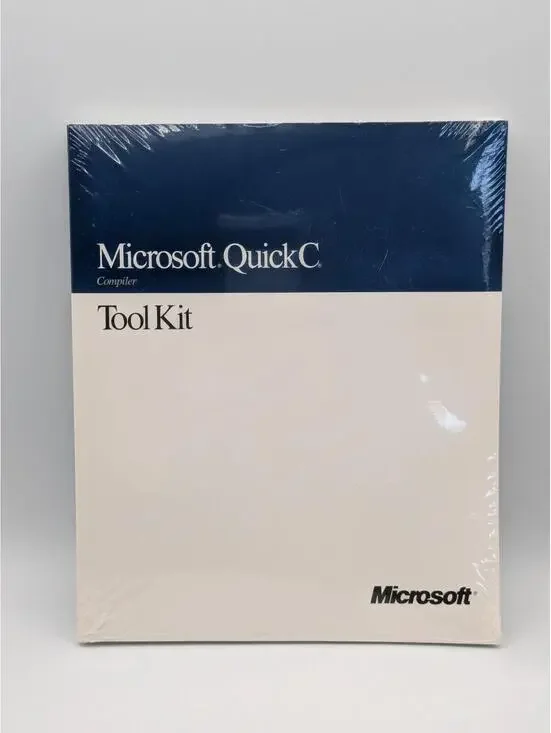 Microsoft QuickC Computer Tool Kit Book Sealed Part No. 10425