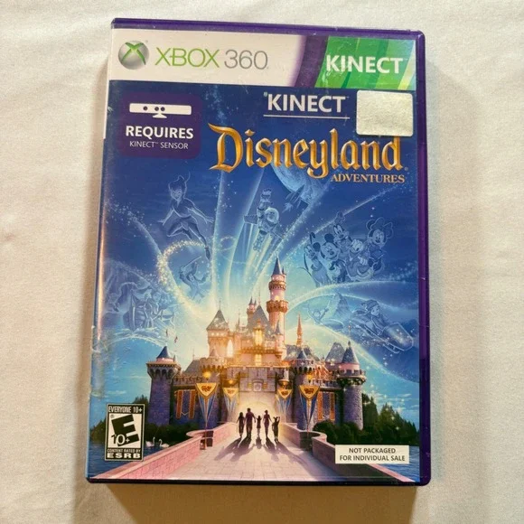 Microsoft Kinect Disneyland Adventures Xbox 360 Game Kids Family Motion Play