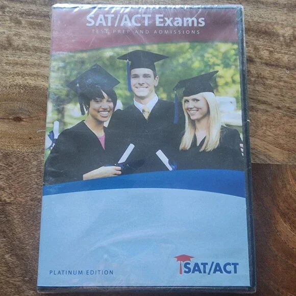 SAT/ACT Exams Test Prep Admissions Platinum Edition Study Guide Disc New Sealed