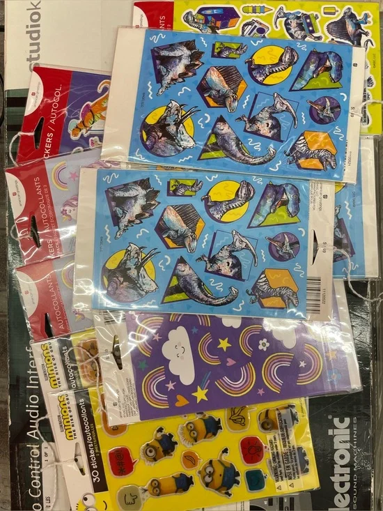 10 packs of stickers