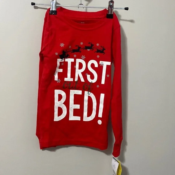 NWT! Carter Holiday Kids‎ Red Christmas Top