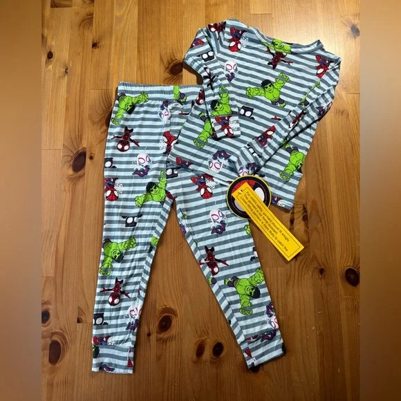 Toddler Viscose Marvel Spidey And Amazing Friends 2pc PJ Set NWT Size 3T