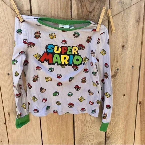 H&M Super Mario pajama set size 7