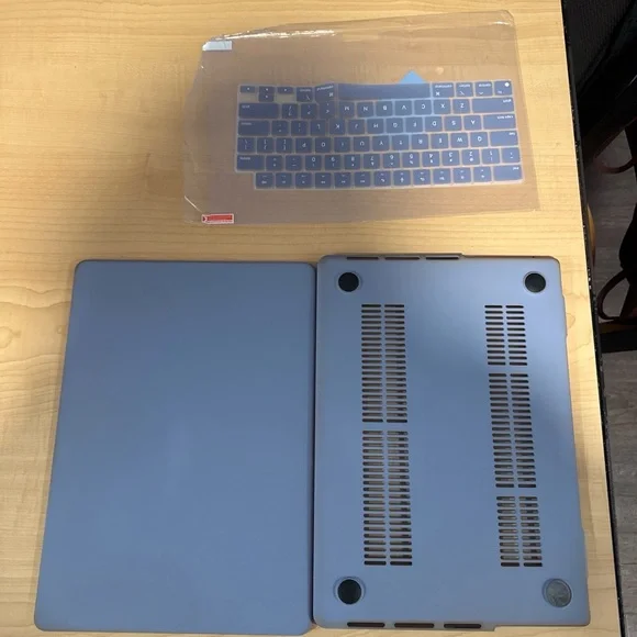 Macbook Pro 14.2inch Blue Laptop Shell and Keyboard Cover Set - Protective Case