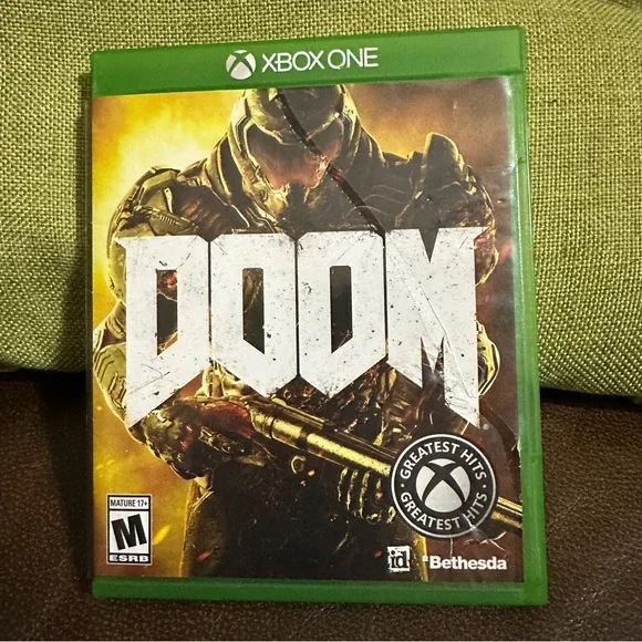 Doom - Microsoft Xbox One- Bethesda-‎ Tested And Works-