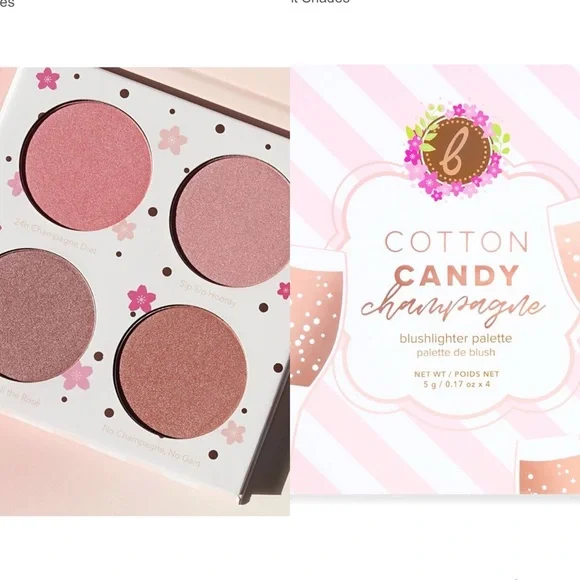 Beauty Bakerie Cotton Candy Champagne Blush Makeup Palette