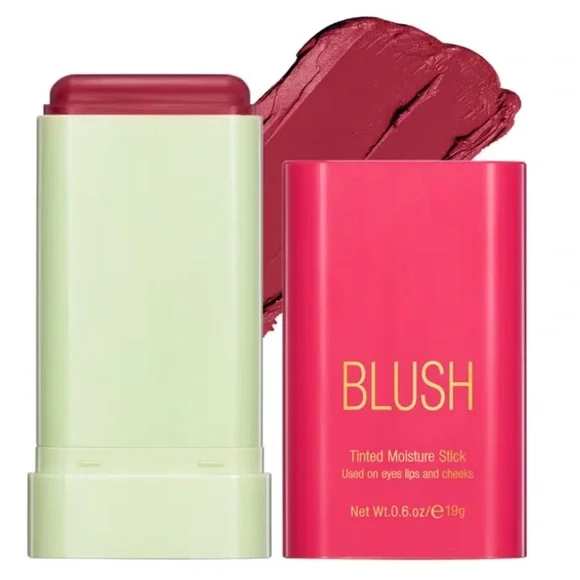 On The Glow Blush Stick Solid Moisturizer Stick for Eyes Lips Cheek (hot red)