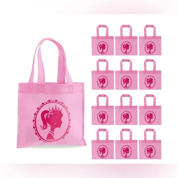 Pieces Pink Girls Party Favor‎ Treat Bags Hot Pink Princess Gift Bags Candy Bags