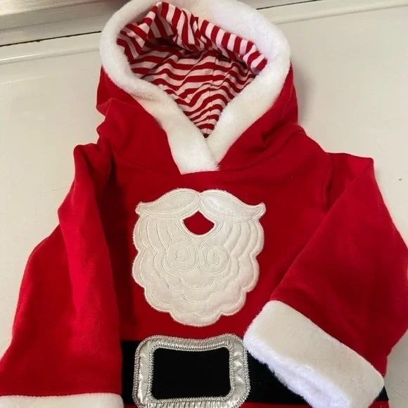 Baby Onsie Santa red baby jammies cat & Jacks size 3-6months