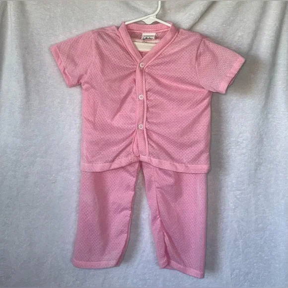 Vintage Lullaby Land size 3T kids girl pink pajama set