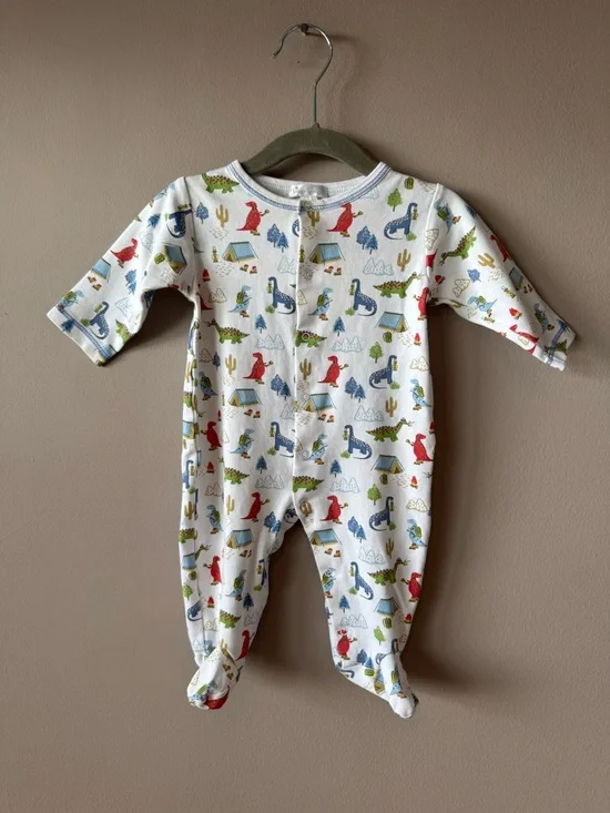 Kissy‎ Kissy Dinosaur Camping Cactus Mountain Pima Cotton Sleeper 6-9 Months