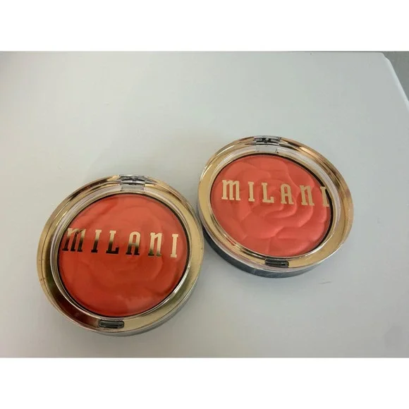 Milani Rose Powder Blush 05 Coral Cove Lot of 2 0.60oz Matte NWT
