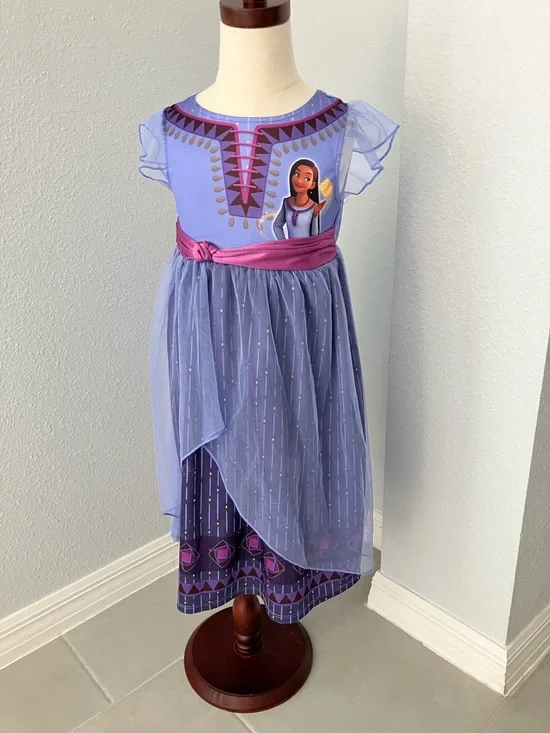 DISNEY Toddler Girls Wish Inspired Nightgown |  XS 4-5