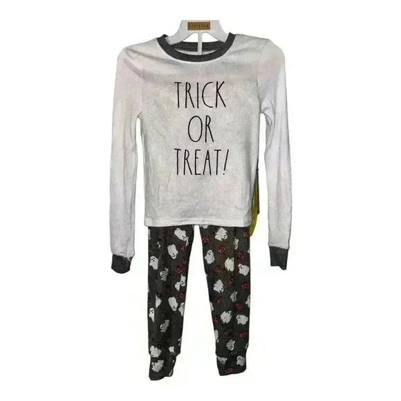 Rae Dunn Unisex Trick Or Treat Pajamas, Size 6