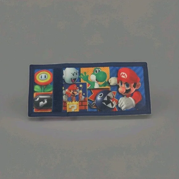 Super Mario Tri Fold Wallet 4.5
