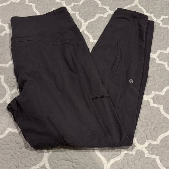 lululemon athletica Dark Charcoal Run on Jogger Sz 10