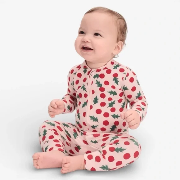 Hanna Andersson HannaSoft Holiday Stretch Sleeper Size 6–12M