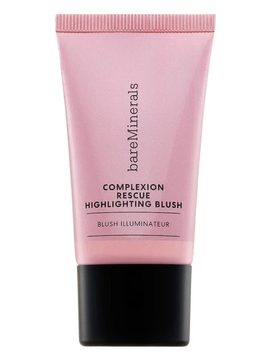 Bare Minerals NIB Complexion Rescue Highlighting Blush in Pink Glow Retail $28