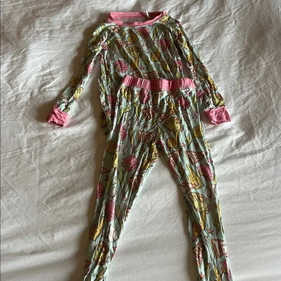 Kids Ice Cream Print Pajamas