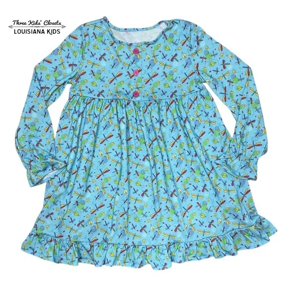 American Girl Wellie Wishers 6Y Fantastic Firefly Dragonfly Nightgown Pajamas
