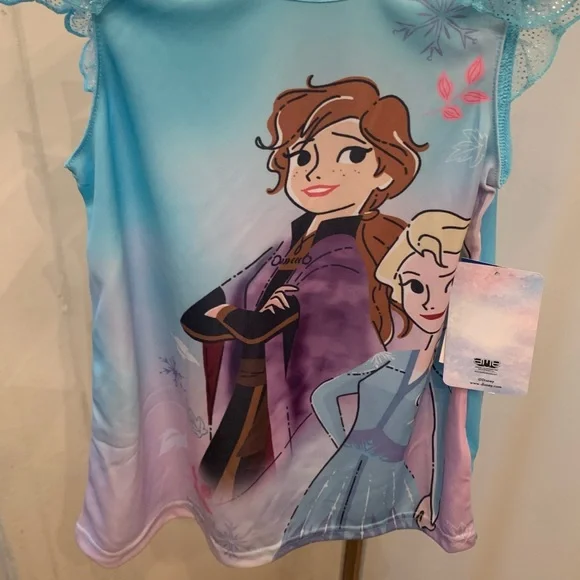 New Disney Frozen Anna and Elsa Characters Toddler Girl Pajamas