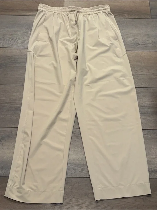 lululemon athletica Wide-Leg Drawstring Trousers - Beige