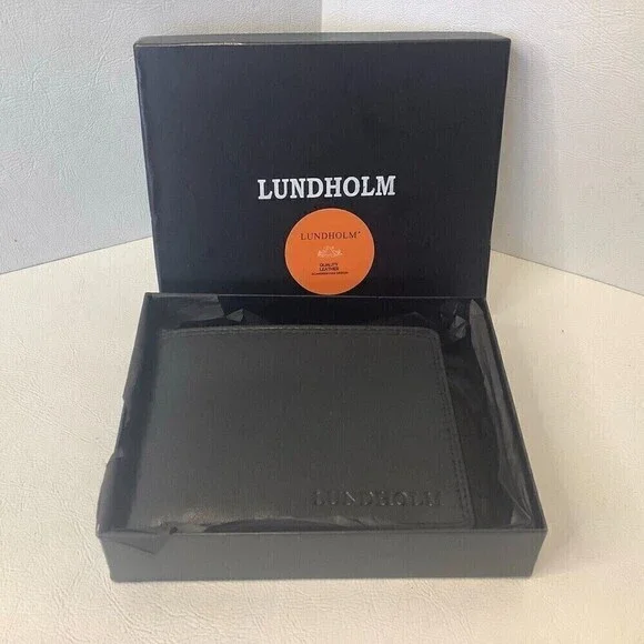 New Lundham Leather Wallet Scandinavian Design 4.75