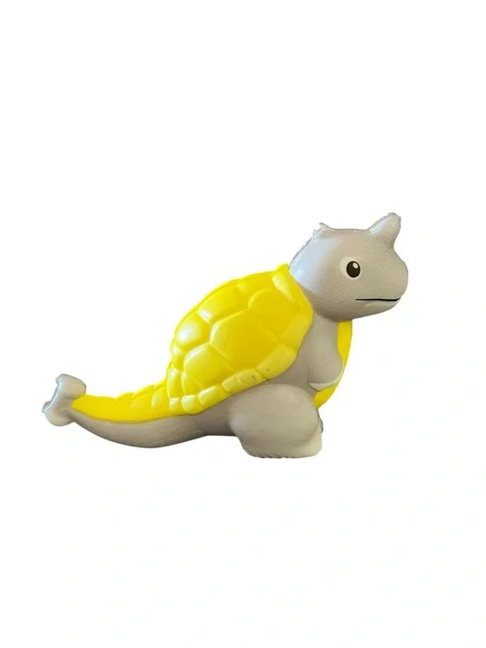 Gray Yellow Dinosaur Stegosaurus Squishy Toy Trending Best Seller Stress Relief