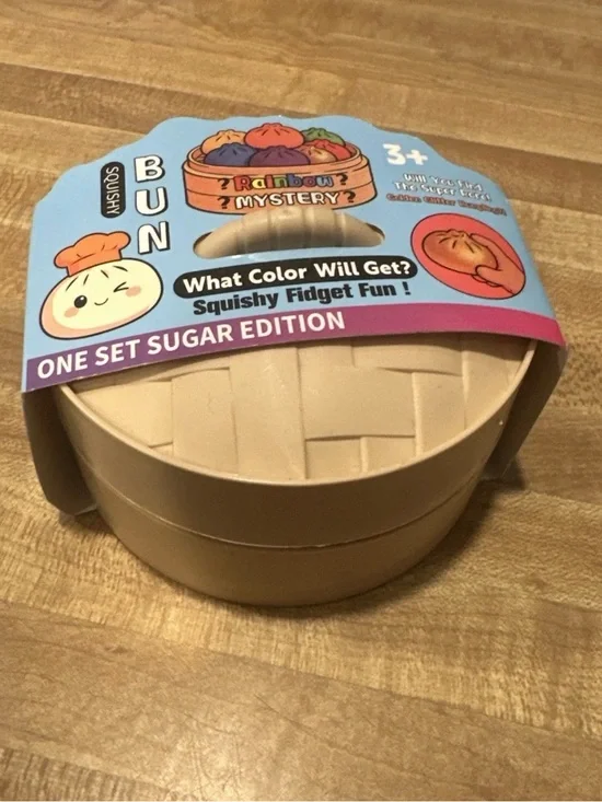 Rainbow Mystery Squishy Bun - Beige Sugar Edition