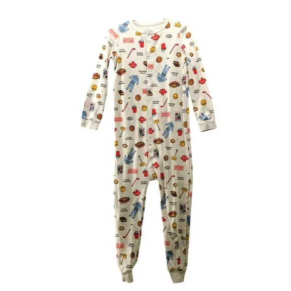 Arborist Canada Kids Youth‎ 8-10 Years Union Suit Long Johns Pajamas Thermal