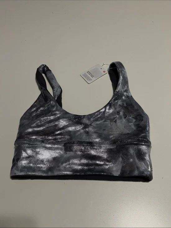 lululemon athletica Metallic Gray & Black Headband
