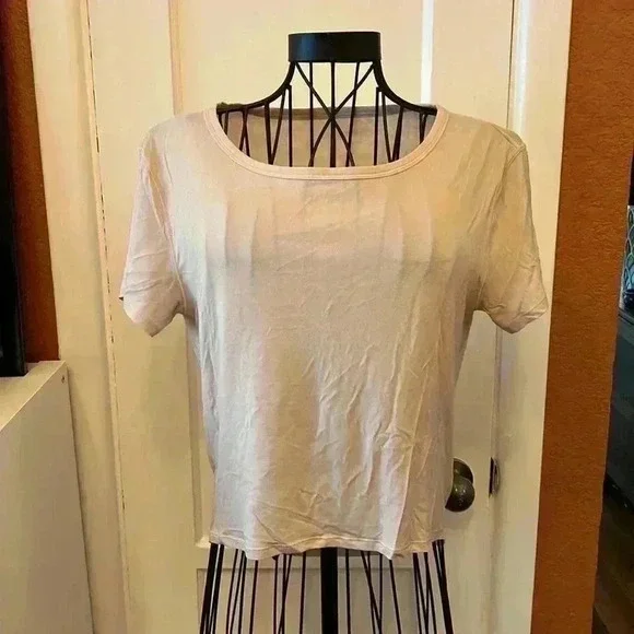 Lululemon Hi-low Tee in Bone-Sz 4