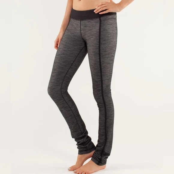 Lululemon Athletica Forme Pant Reversible Slub Denim Black Gray - Women's 4