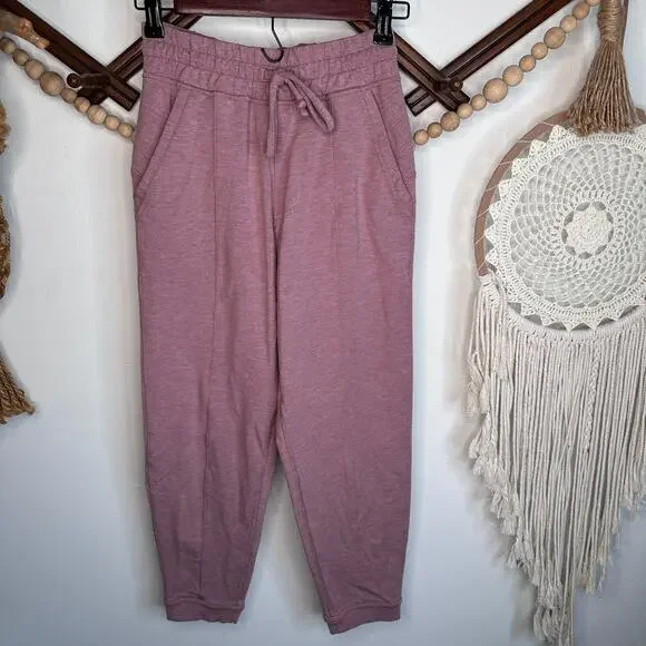 Lululemon At My Leisure Heathered Pink Joggers