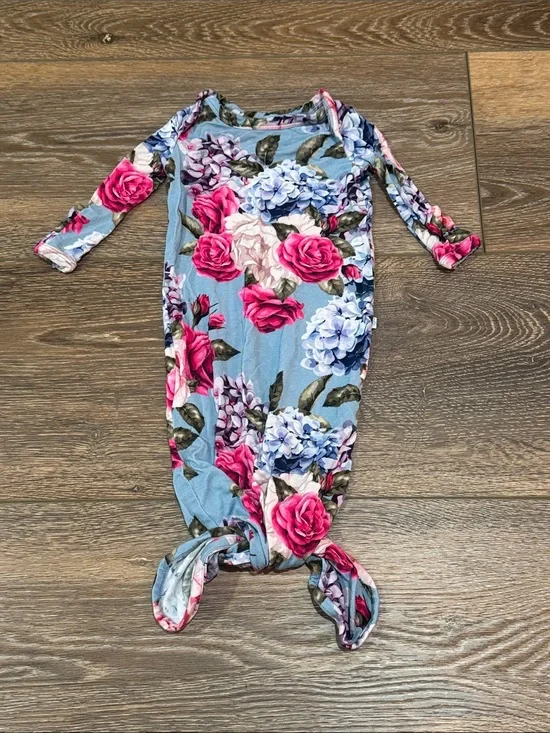 Posh Peanut Floral Knotted Sleep Gown 0-3 months