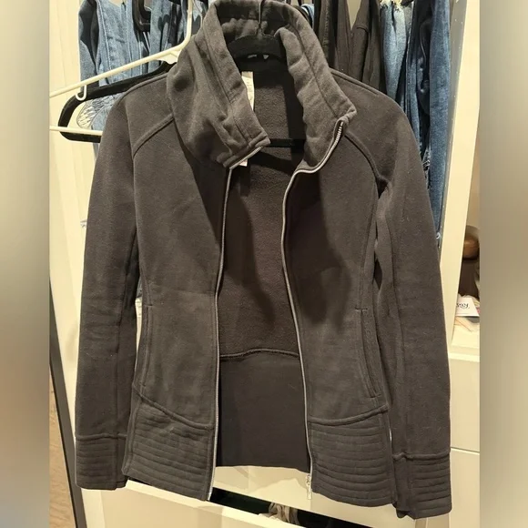 lululemon athletica Black Utility Sweatshirt Jacket