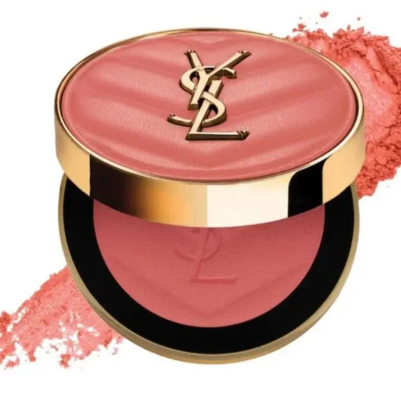 Yves Saint Laurent Make Me Blush 24H Buildable Powder Blush Peachy Nude color