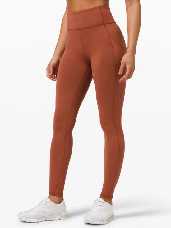 Lululemon Athletica Invigorate Dark Terracotta Leggings Size 6