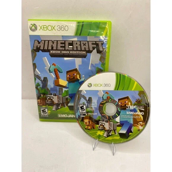 Minecraft: Xbox 360 Edition Microsoft Xbox 360, 2013 Tested Works - Great Disk