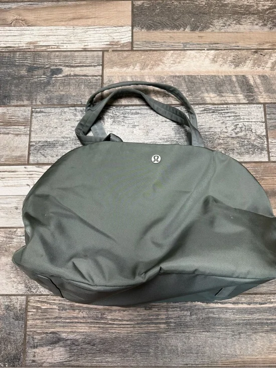 lululemon athletica Olive Green Duffel Bag with Top Handles